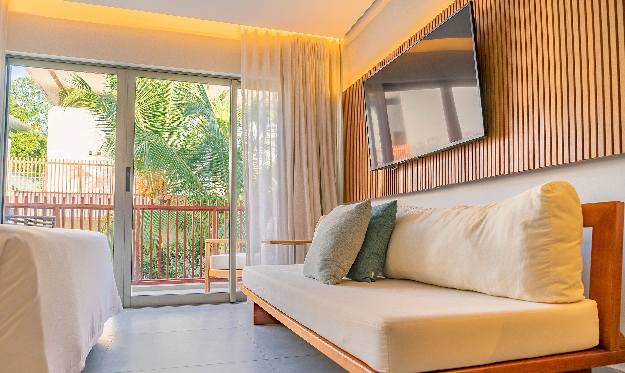Standard Double Room | Living area | 42-inch LCD TV with cable channels