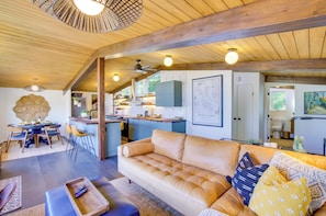 TV, DVD player, video library - Whidbey Island Oasis: Walk to Beach, Hot Tub, View (Greenbank)