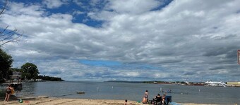 Water views from every window, covered porch & private deck, 7 min walk to beach