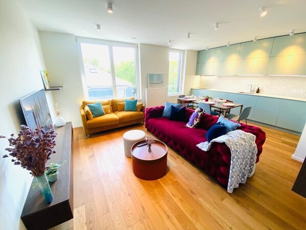 Living room - Luxury 2 bedrooms in Limpertsberg (Luxembourg City)