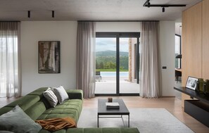TV, fireplace, stereo - Luxurious home in Labin with sauna (Labin)