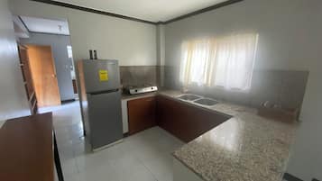 Fridge, stovetop, cookware/dishes/utensils, spices
