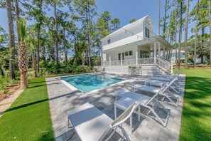 Udendørs pool, opvarmet pool