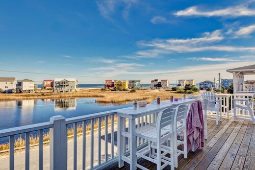 Ocean View Retreat:  Just Steps to the Beach with Fire Pit & Putting Green