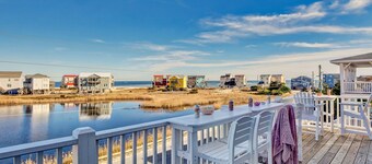 Ocean View Retreat:  Just Steps to the Beach with Fire Pit & Putting Green