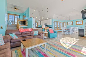 Smart TV, fireplace, video games, table tennis