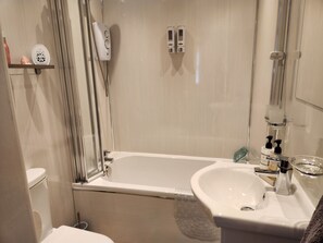 Hair dryer, towels