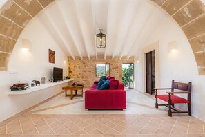 TV, fireplace, stereo