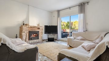 TV, fireplace, ping pong