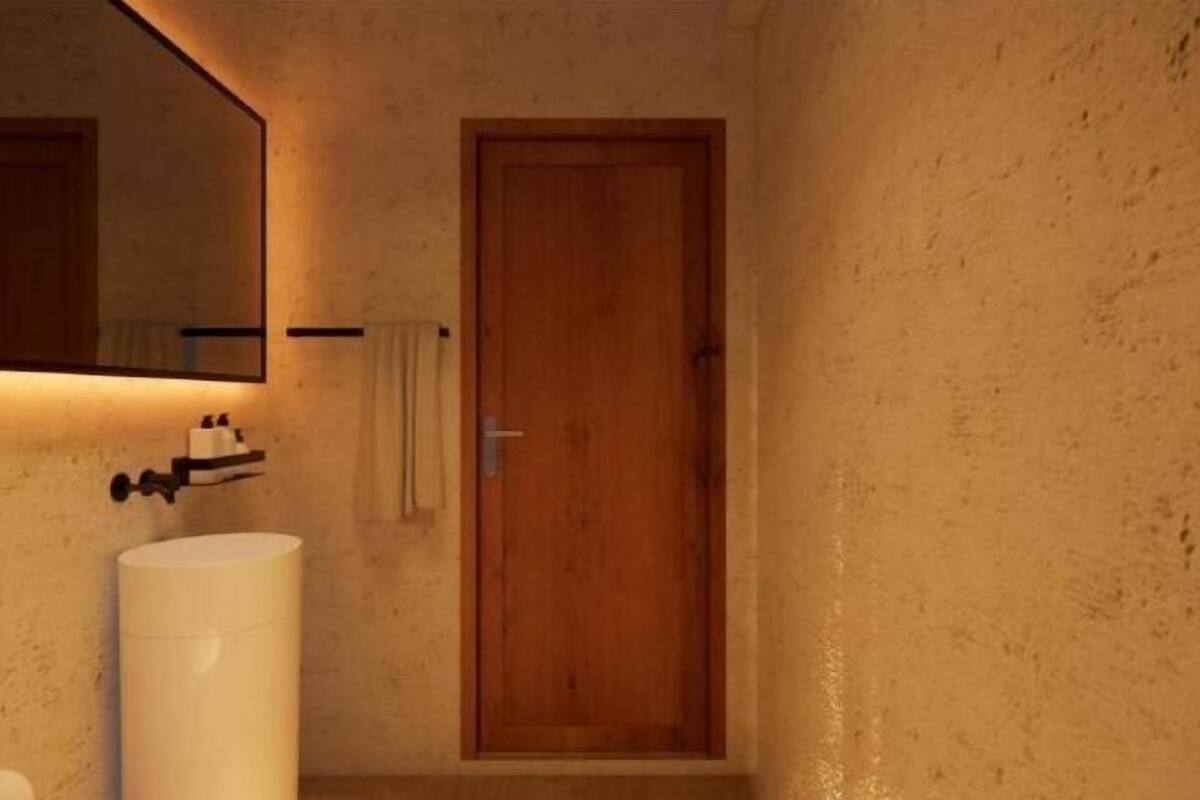 Bathroom | Shower, free toiletries, hair dryer, slippers
