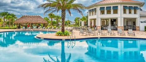 A heated pool