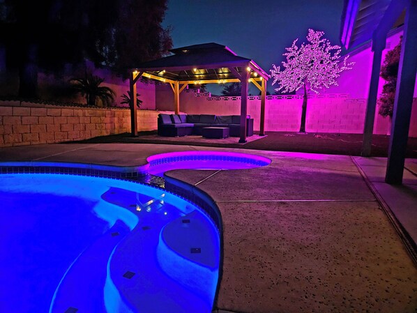 A heated pool