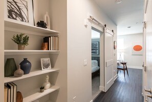 Deluxe Apartment, 1 Bedroom | Desk, laptop workspace, iron/ironing board, free WiFi