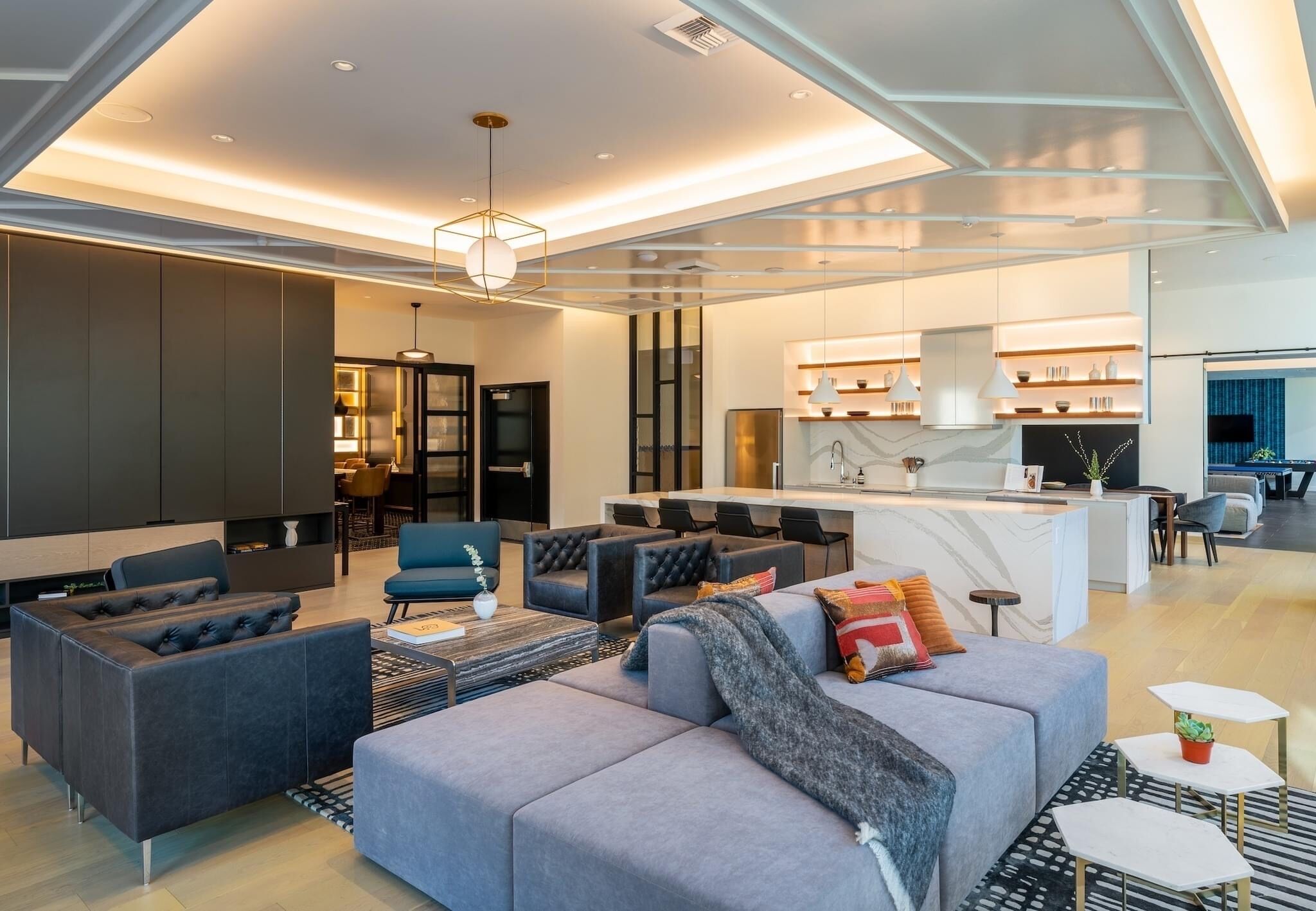 Smart TV, fireplace, table tennis, books