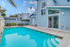 A heated pool