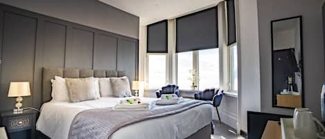 Quarto casal superluxo, suíte, vista para o mar | 1 quarto, ferros/tábuas de passar roupa
