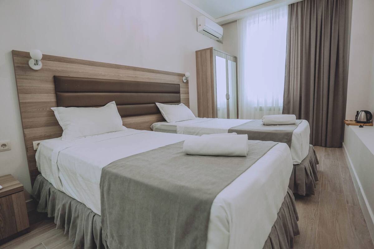 Standard Twin Room | Desk, laptop workspace, soundproofing, WiFi (free)