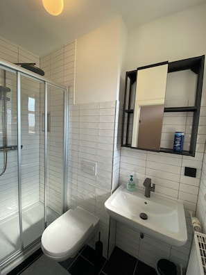 Towels, soap, toilet paper