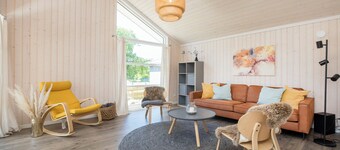 Behagliches Holzhaus mit Sauna im Skandi-stil am Großen Zechliner See