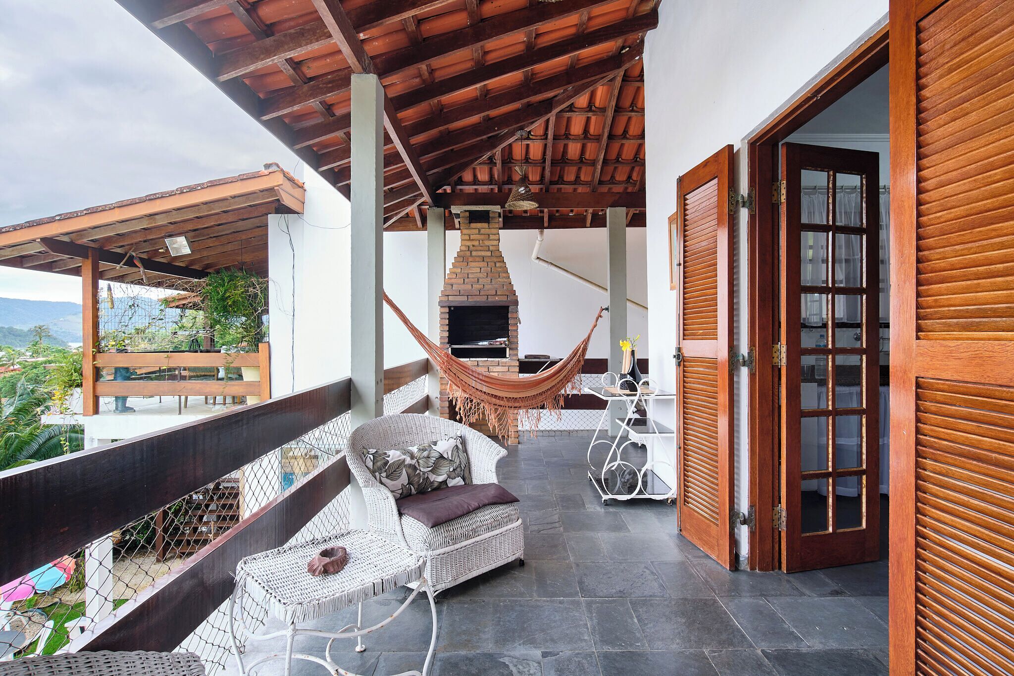 Quarto família, sacada, vista para a praia | Terraço/pátio