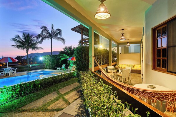 Terrace/patio - Chalés Mirante da Lagoinha (Ubatuba)