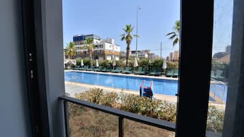 Uitzicht vanaf balkon