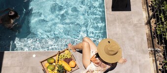 Luxury home with private pool steps from Black Eagle Beach