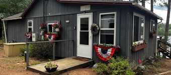 Cozy vintage cabin on a private lake in the Northwoods.