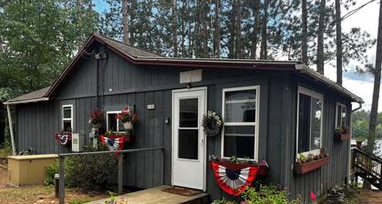 Cozy vintage cabin on a private lake in the Northwoods.