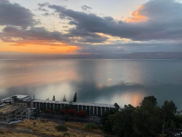 Aerial view - Yam Bracha Blessing on The Sea; Located on a hillside next to the Sea of Galilee (Tiberias)
