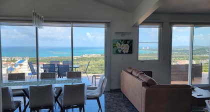 Best Views in PR Overlooking Beaches and Rainforest - Four Bedroom House w/ Pool