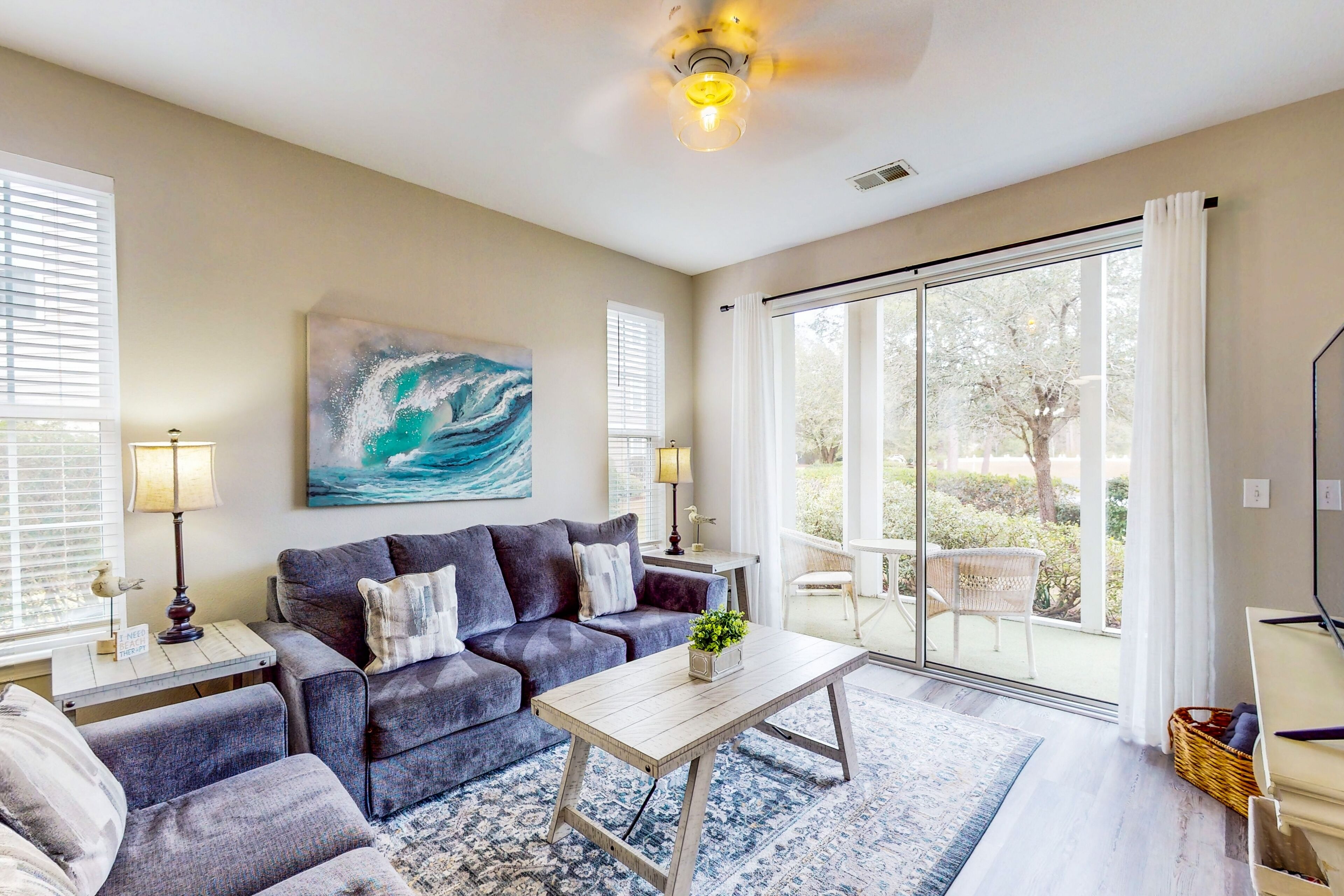 Great Egret | Waterfront condo in Sunset Beach with pool, hot tub, golf & tennis