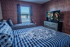 4 bedrooms, iron/ironing board, travel crib, WiFi