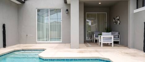 A heated pool