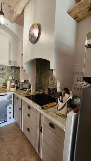 Fridge, microwave, oven, stovetop - Les Menthes Sauvages (SUZE LA ROUSSE)