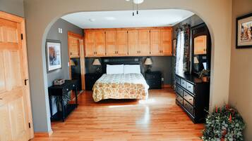 6 habitaciones, tabla de planchar con plancha, wifi y ropa de cama