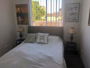 1 bedroom, iron/ironing board, bed sheets