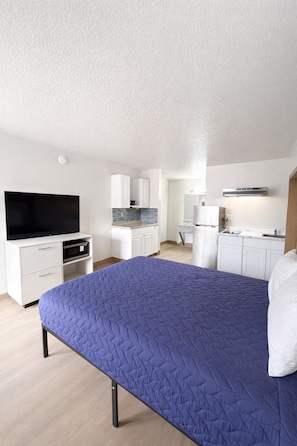 Studio, 1 tweepersoonsbed | Een bureau, gratis wifi, beddengoed