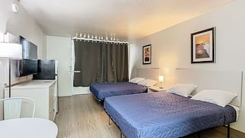 Room, 2 Double Beds | Free WiFi, bed sheets