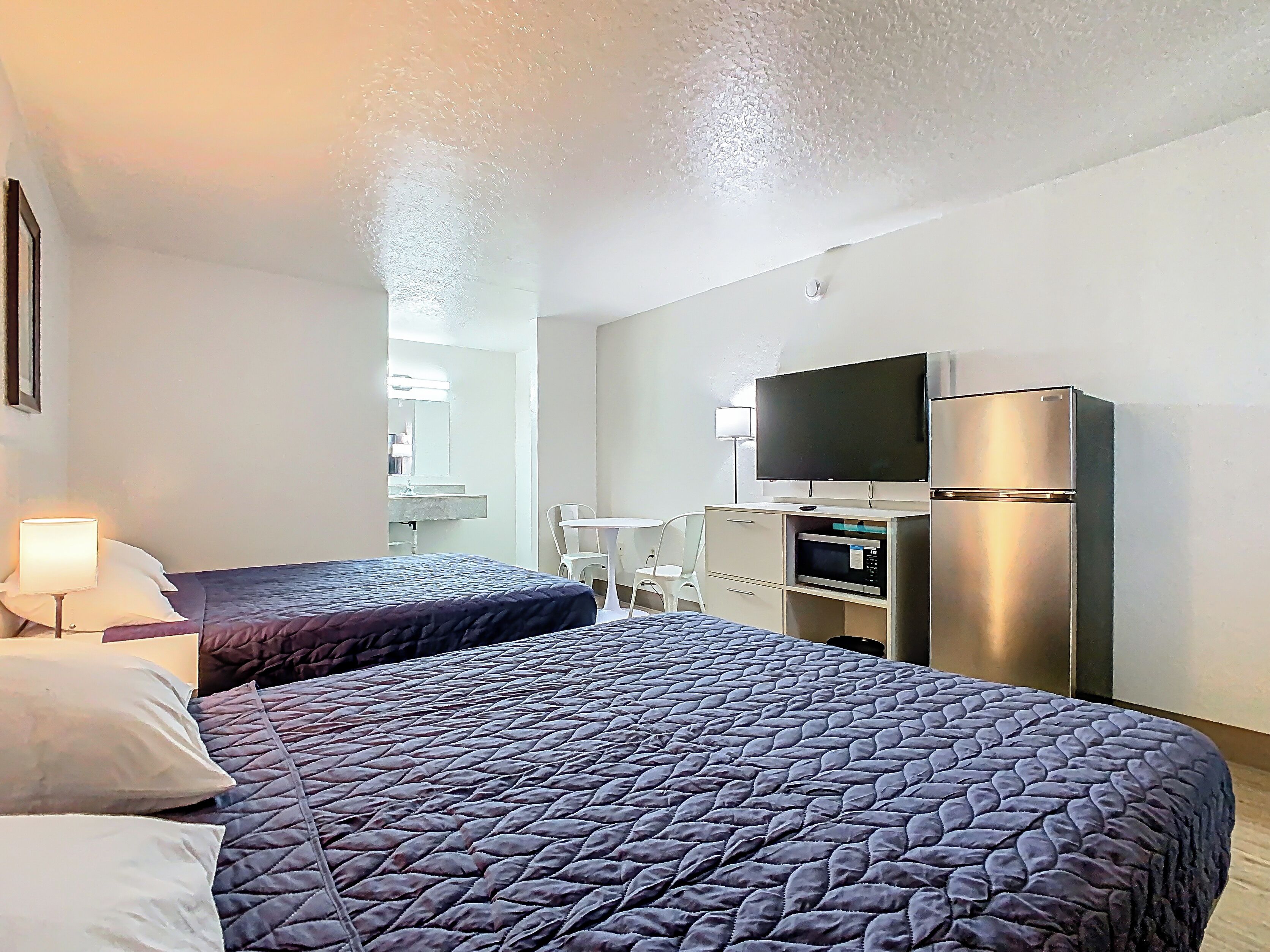 Room, 2 Double Beds | Desk, free WiFi, bed sheets