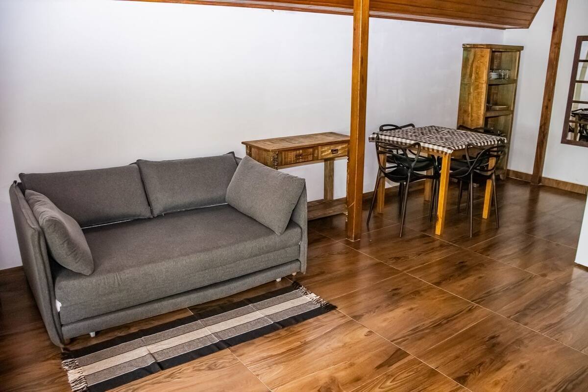 Superior Chalet | Living area | 42-inch flat-screen TV with satellite channels, fireplace, Netflix
