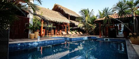 Indoor pool, outdoor pool