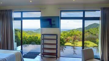 Luxury Apartment | Living area | 36-inch flat-screen TV with digital channels, Netflix