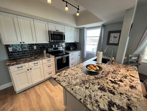 Fridge, microwave, oven, stovetop - 1/1 Ocean View Condo at Sandpiper. Watch rocket launches from the balcony! (Satellite Beach)