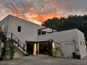 Façade de l’hébergement