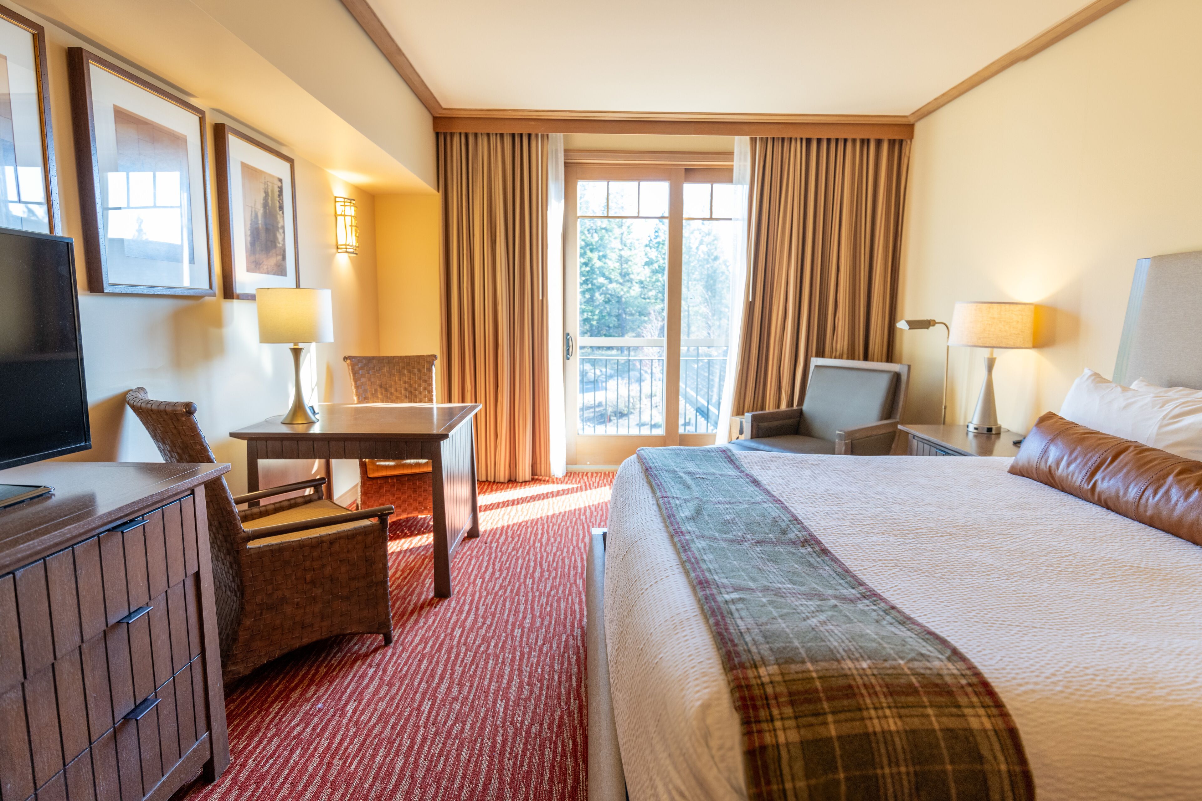 1 bedroom, desk, iron/ironing board, travel cot