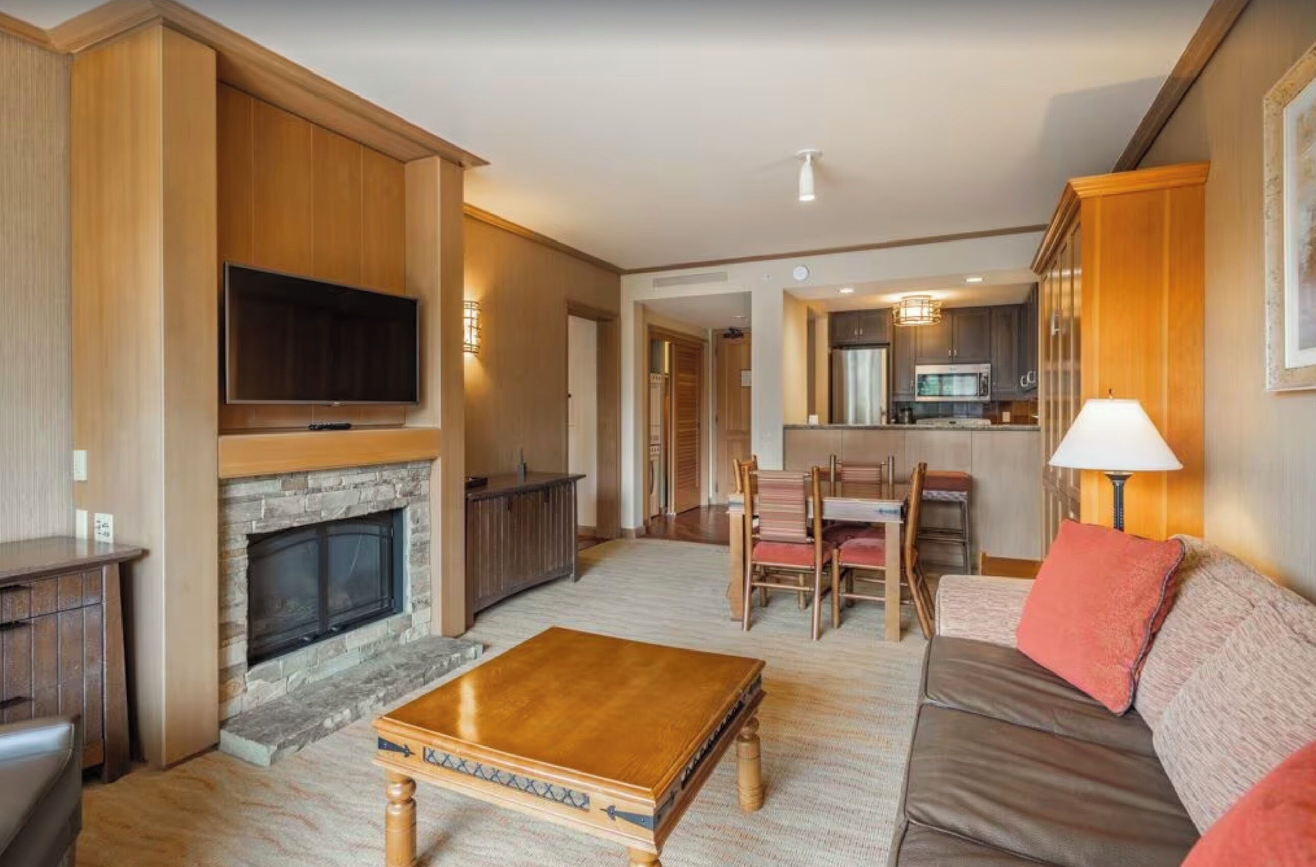 TV, fireplace, offices