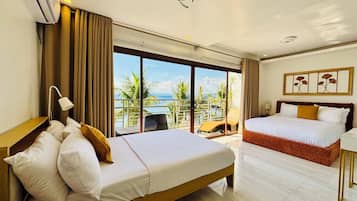 Premium bedding, in-room safe, blackout drapes, soundproofing