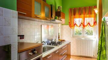 Ferienhaus | Eigene Küche | Kühlschrank, Mikrowelle, Ofen, Herdplatte
