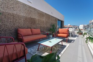 屋外ダイニングエリア